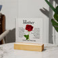 To My Mother Square Acrylic Plaque