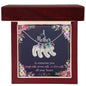 A mother is Someone You...Engraved Custom Baby Feet Necklace with Birthstone.