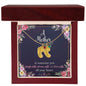 A mother is Someone You...Engraved Custom Baby Feet Necklace with Birthstone.