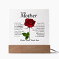 To My Mother Square Acrylic Plaque
