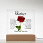To My Mother Square Acrylic Plaque