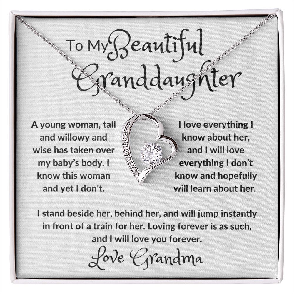 My Beautiful Granddaughter Forever Love Necklace