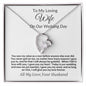 To My Loving Wife on Our Wedding Day Forever Love Necklace.