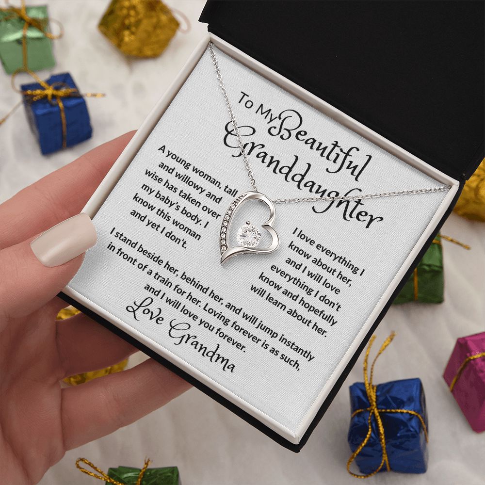 My Beautiful Granddaughter Forever Love Necklace