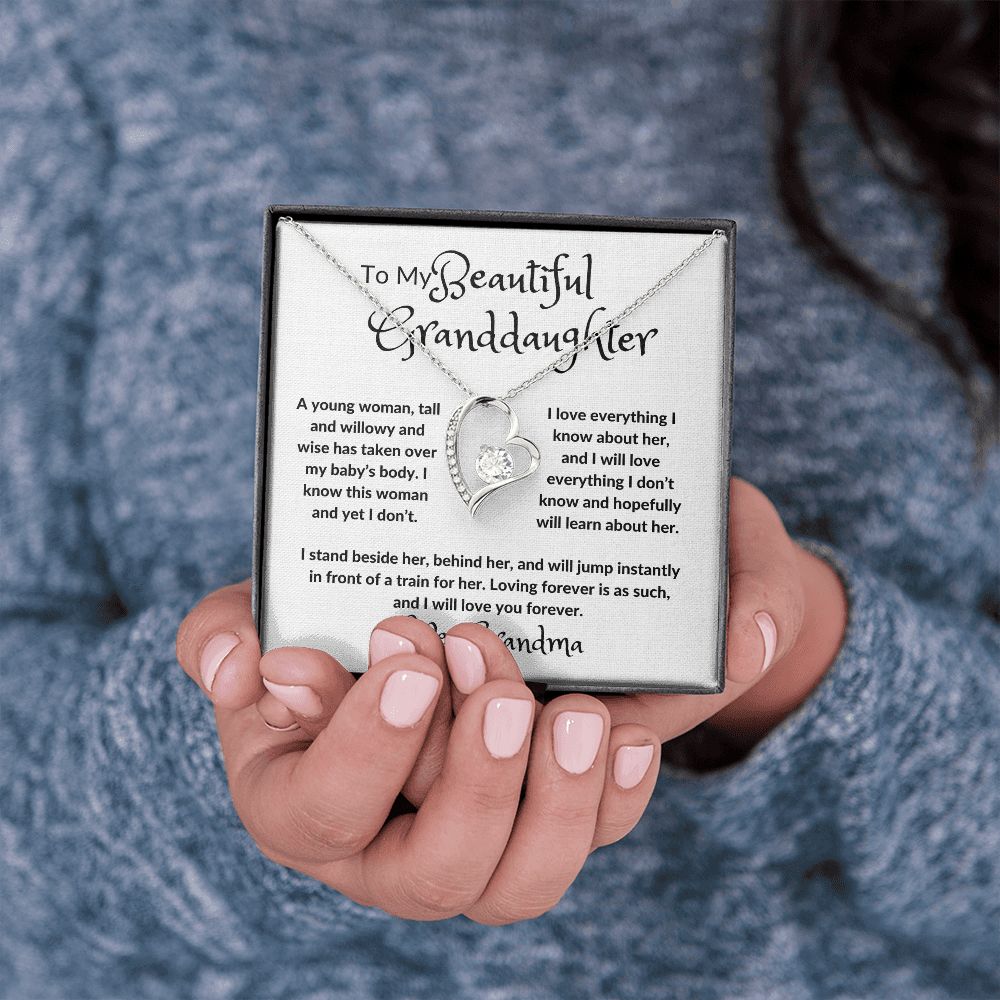 My Beautiful Granddaughter Forever Love Necklace