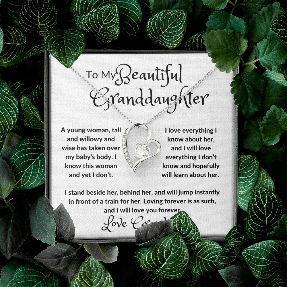 My Beautiful Granddaughter Forever Love Necklace