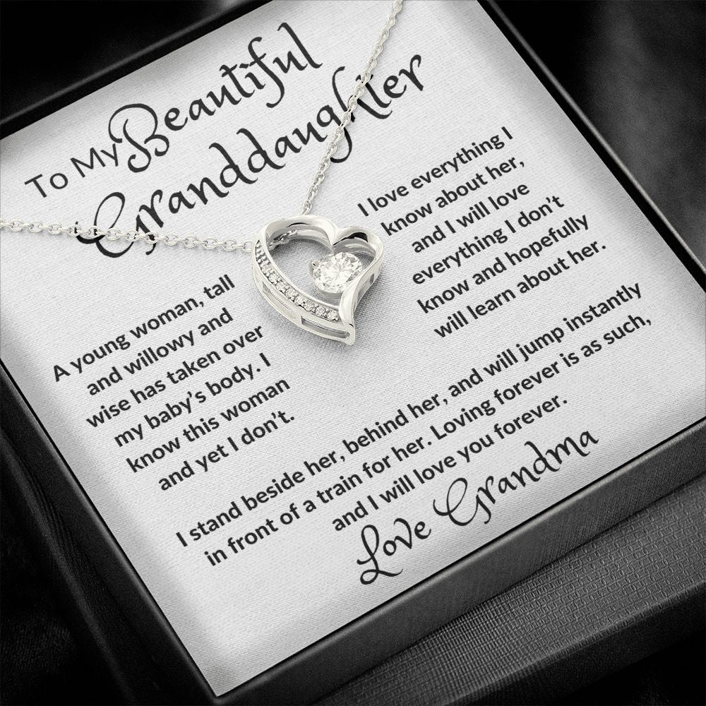 My Beautiful Granddaughter Forever Love Necklace