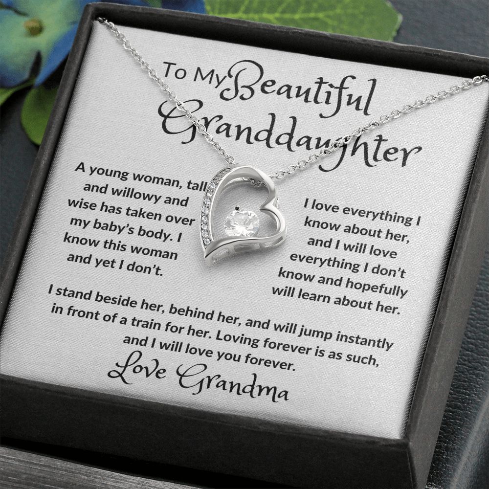 My Beautiful Granddaughter Forever Love Necklace