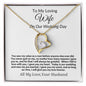 To My Loving Wife on Our Wedding Day Forever Love Necklace.