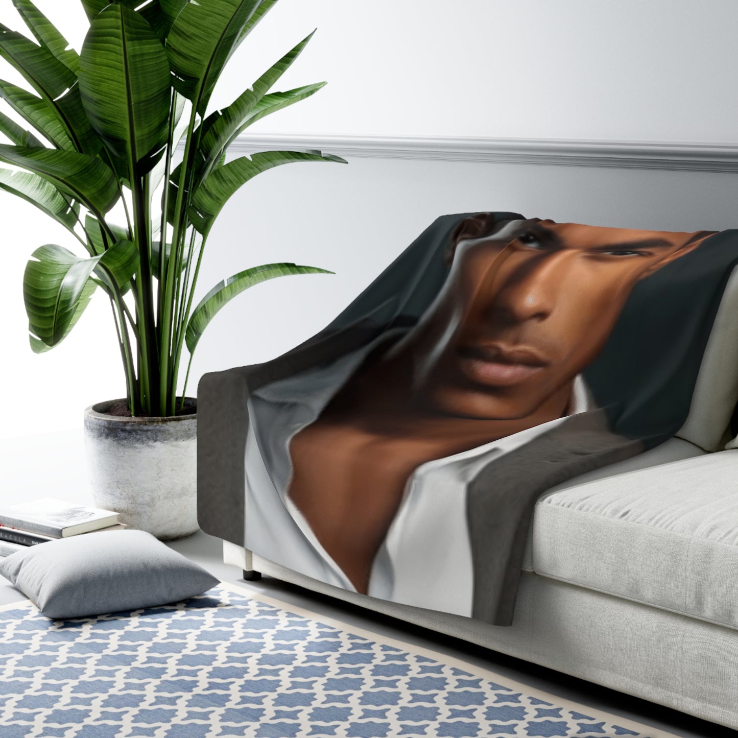 The Hunk Sherpa Fleece Blanket (A-17)