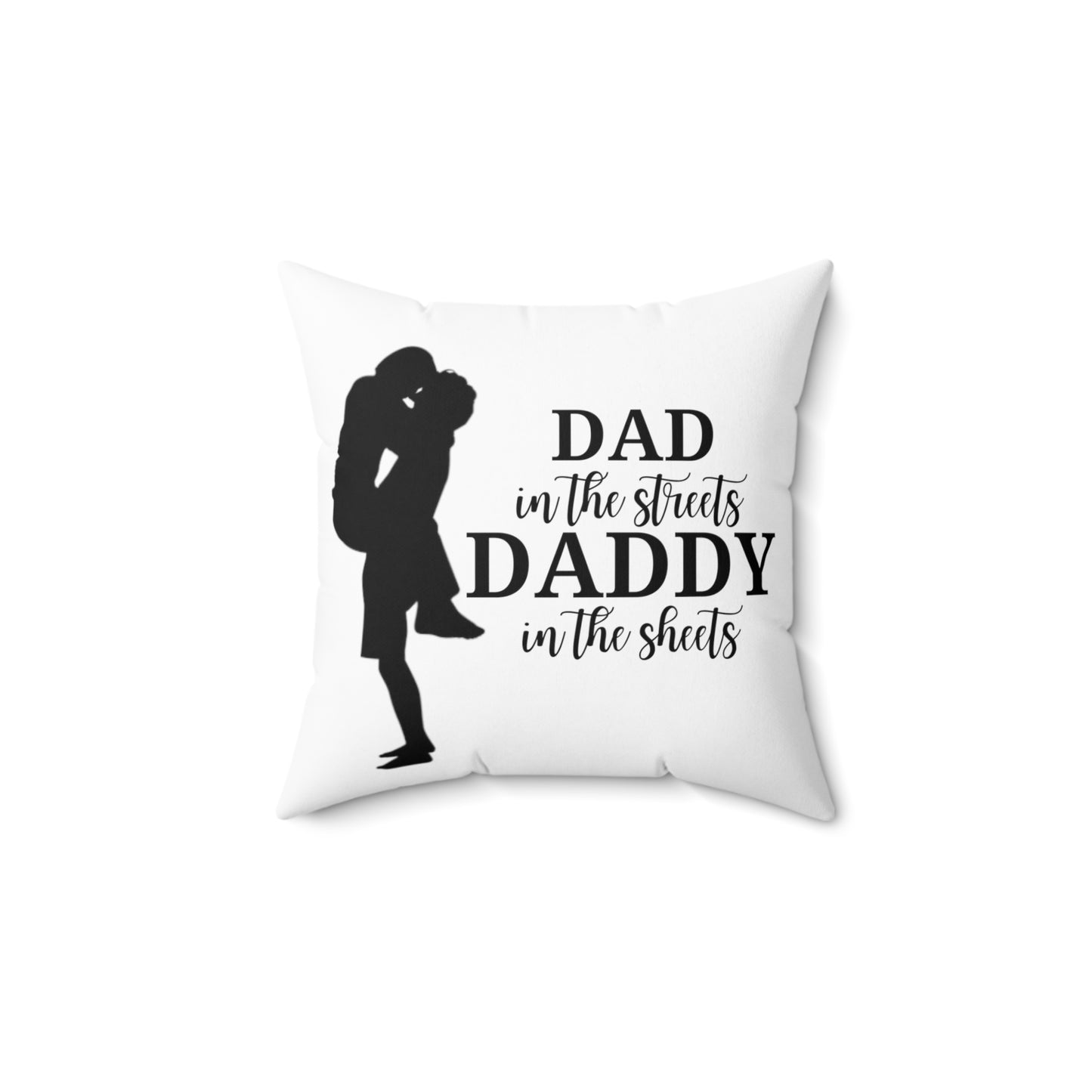 DAD in Streets Spun Polyester Square Pillow