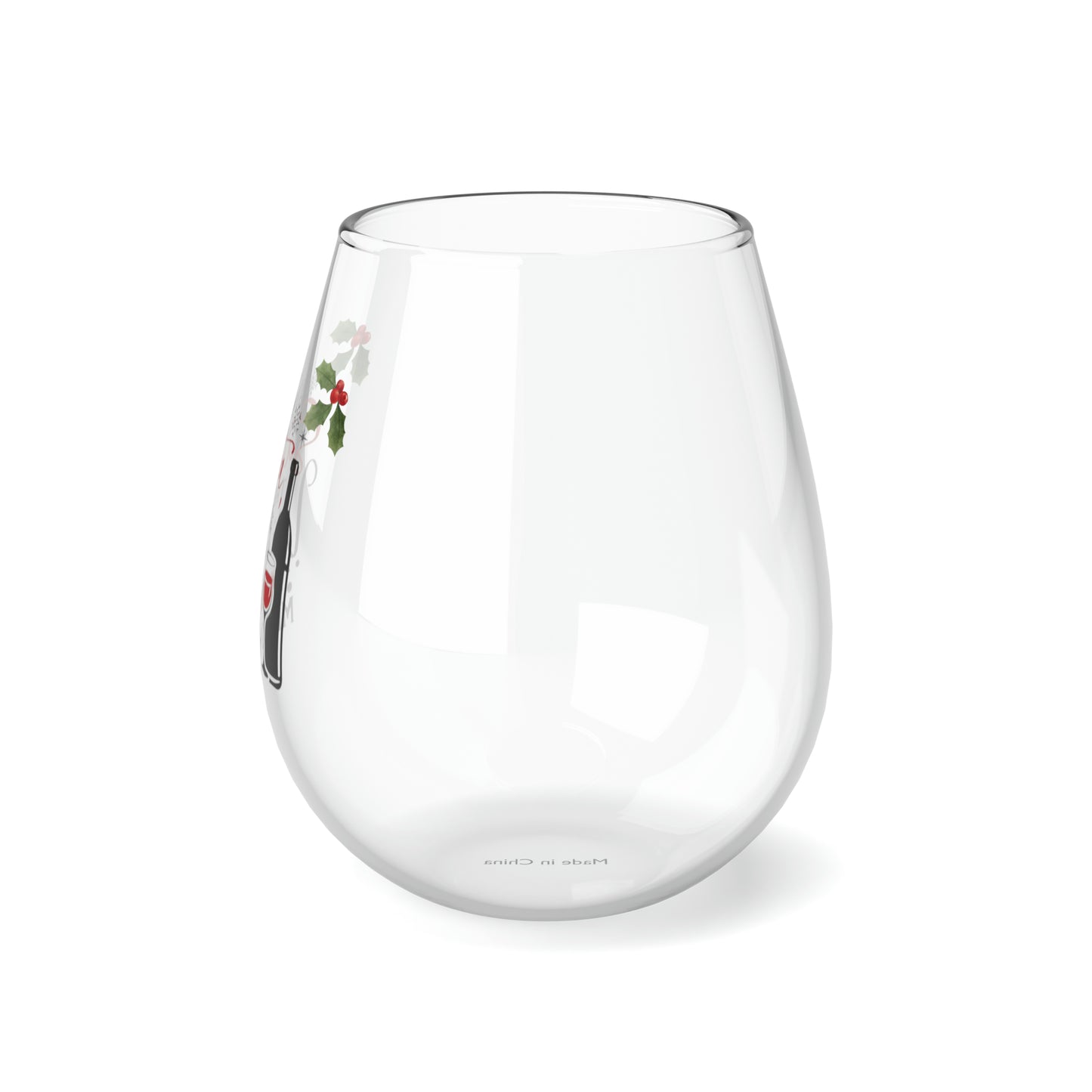 Dear Santa The Wine Stemless Wine Glass, 11.75oz (A-2)