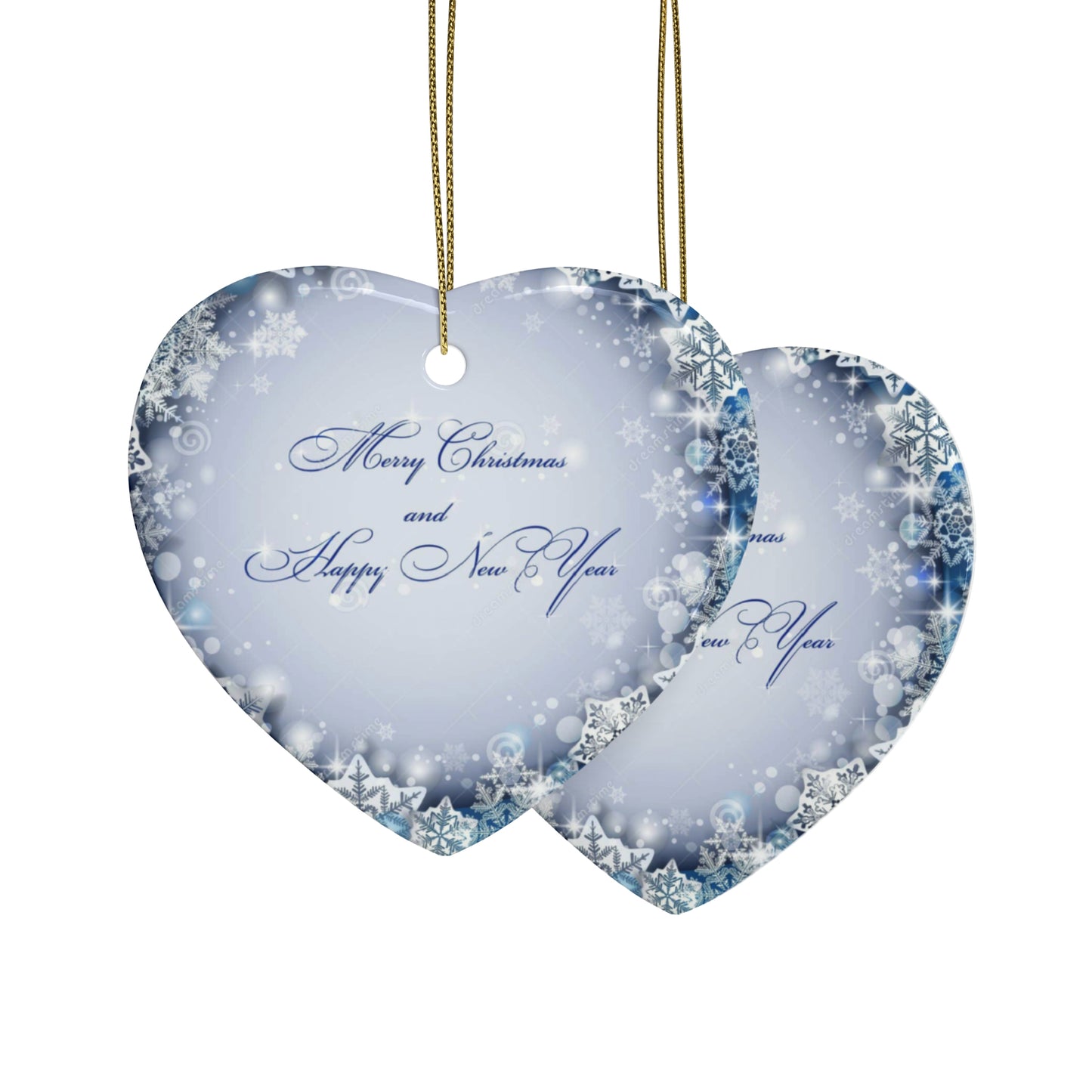 Sky Blue Christmas Ceramic Ornaments (1pcs, 5pcs, 10pcs, 20pcs)