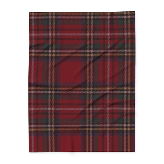 Red Plaid Arctic Fleece Blanket