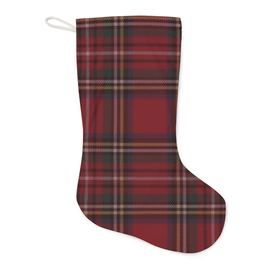 Red Plaid Santa Stocking