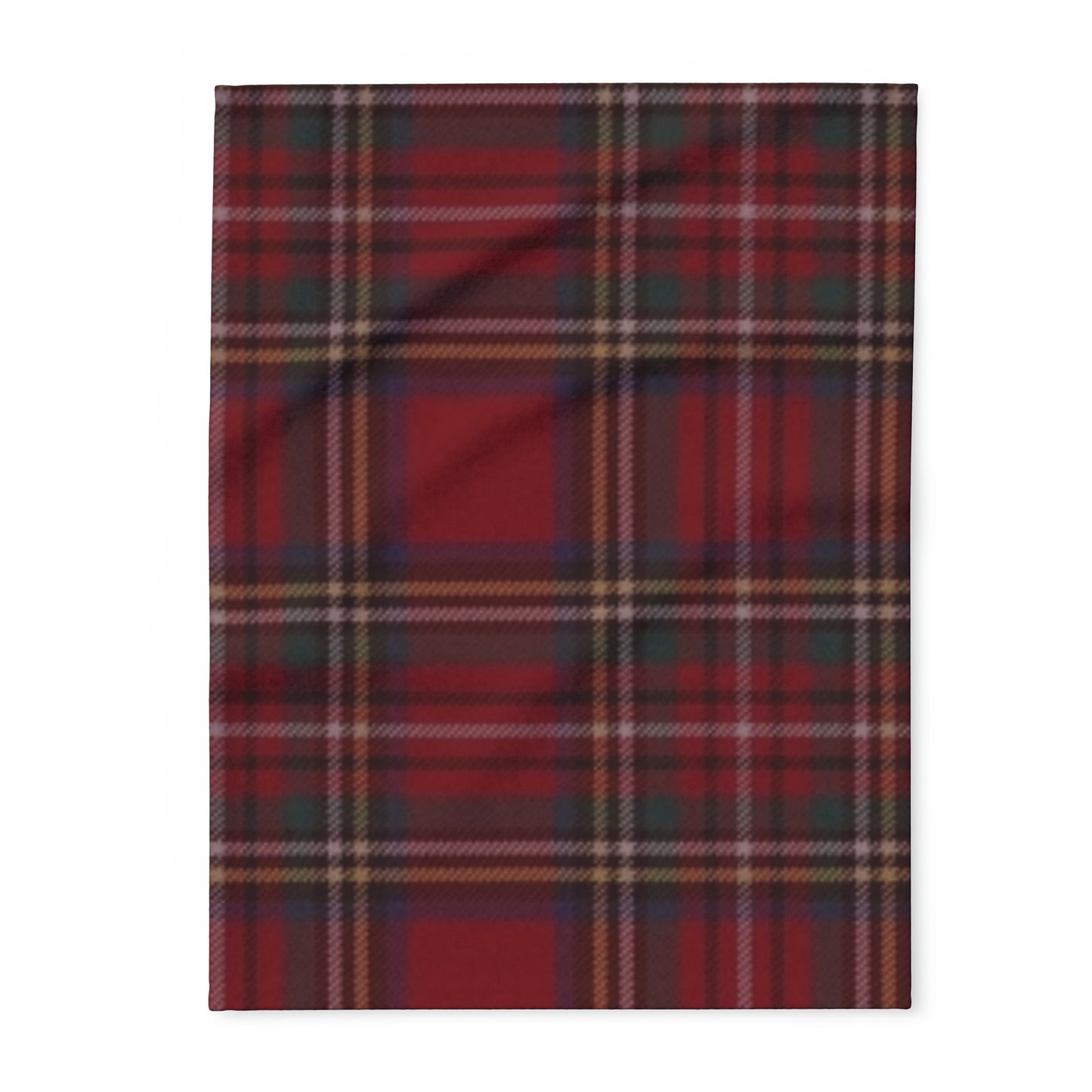 Red Plaid Arctic Fleece Blanket