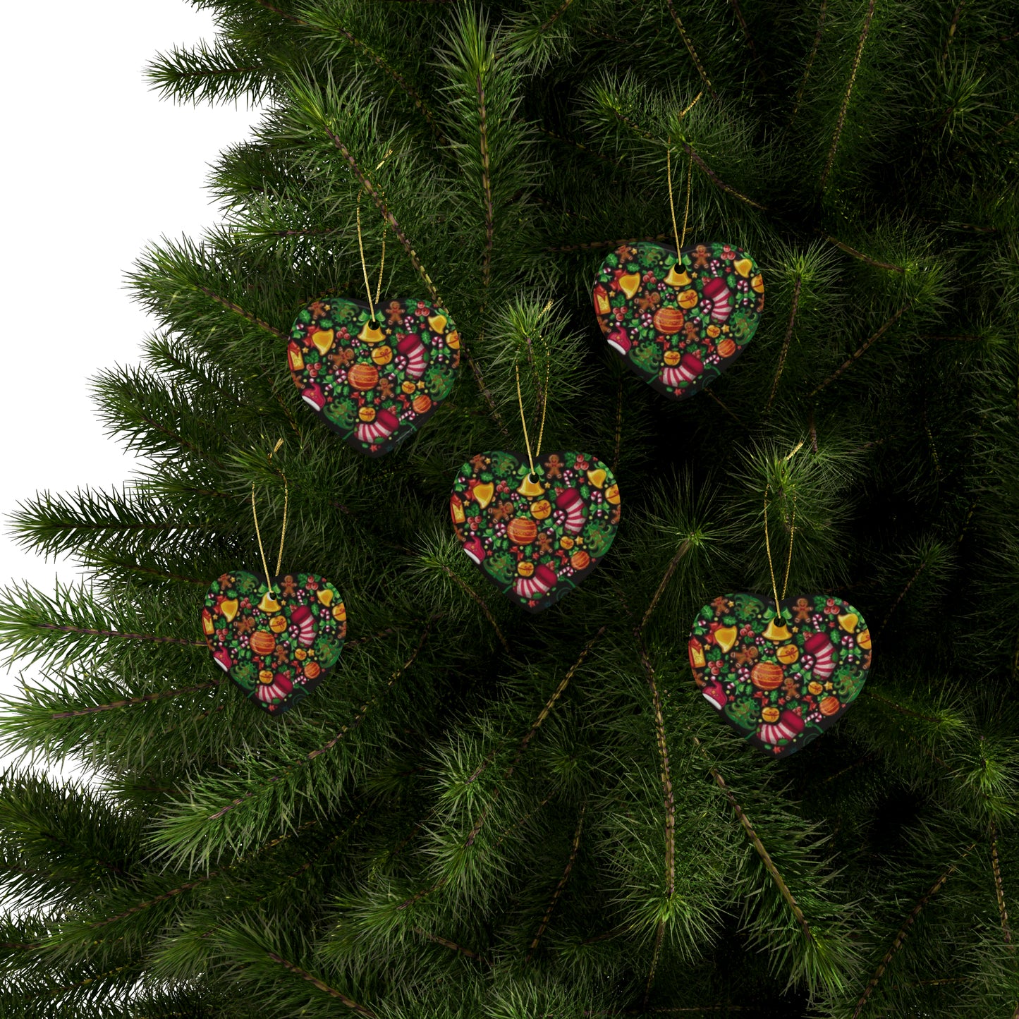 Christmas Spirits Ceramic Ornaments (1pcs, 5pcs, 10pcs, 20pcs)