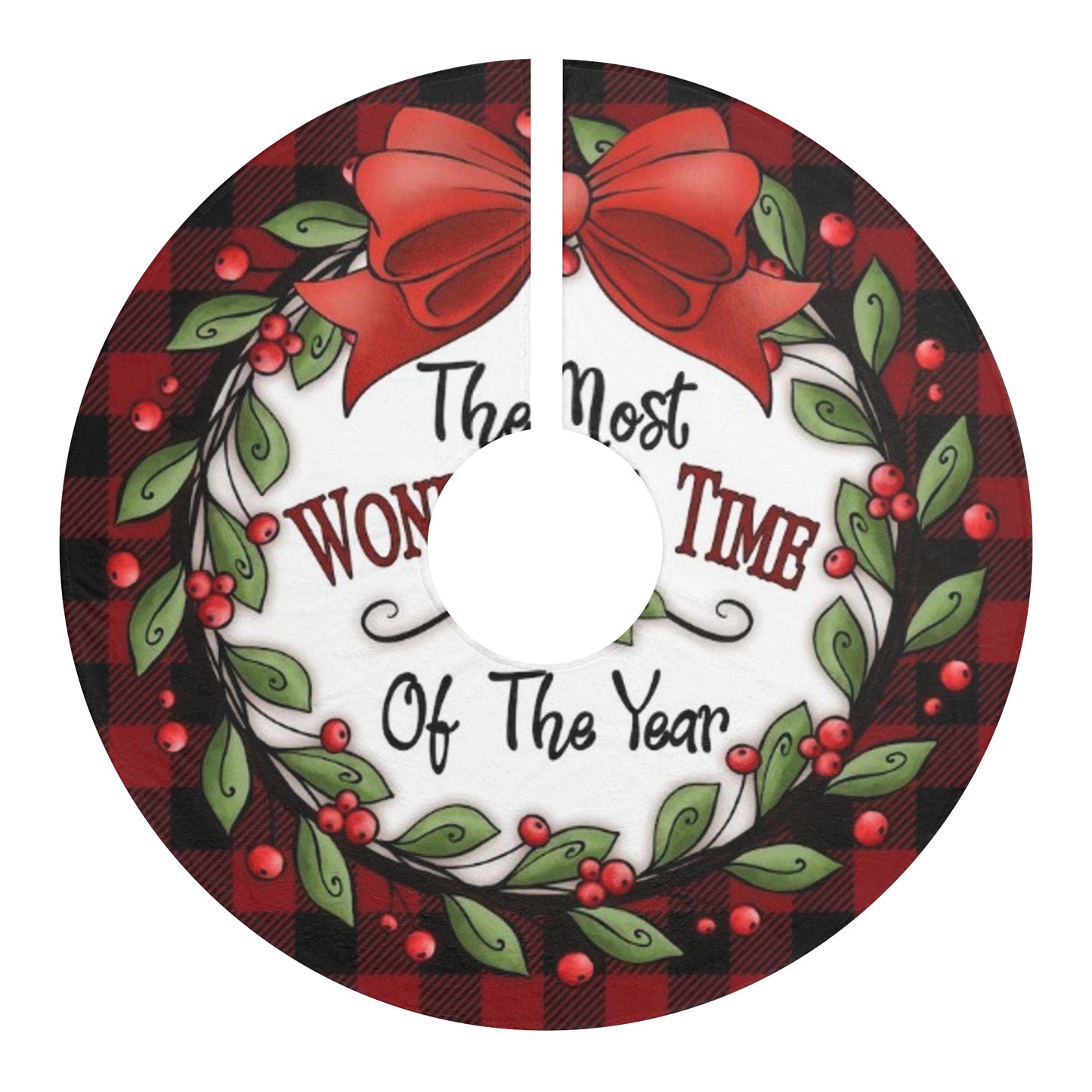 The Most Wonderful time Christmas Tree Skirts