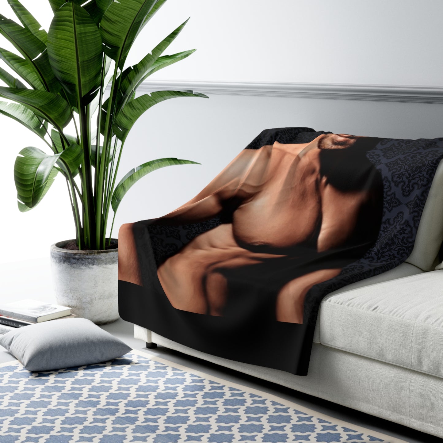 The Hunk Sherpa Fleece Blanket (A-5)