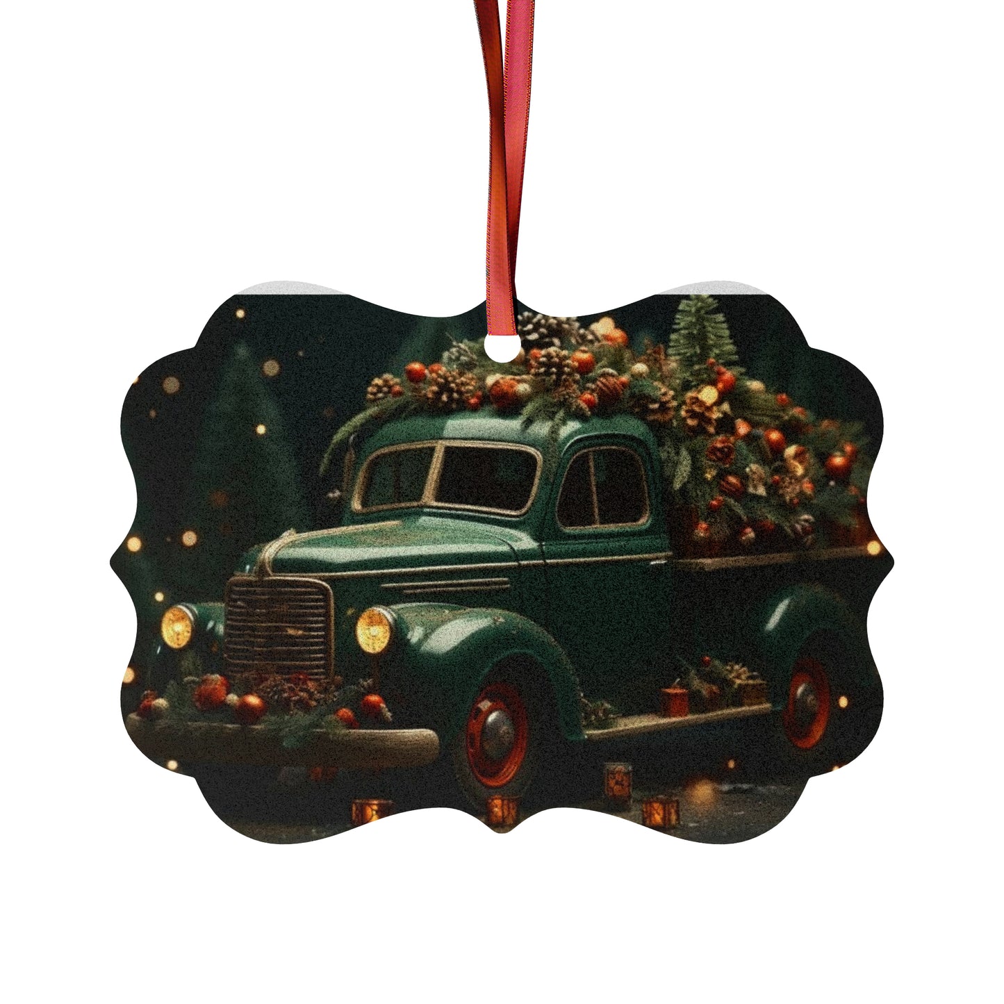 Green Truck Aluminum Ornaments (1pc, 5pcs, 10pcs, 20pcs)