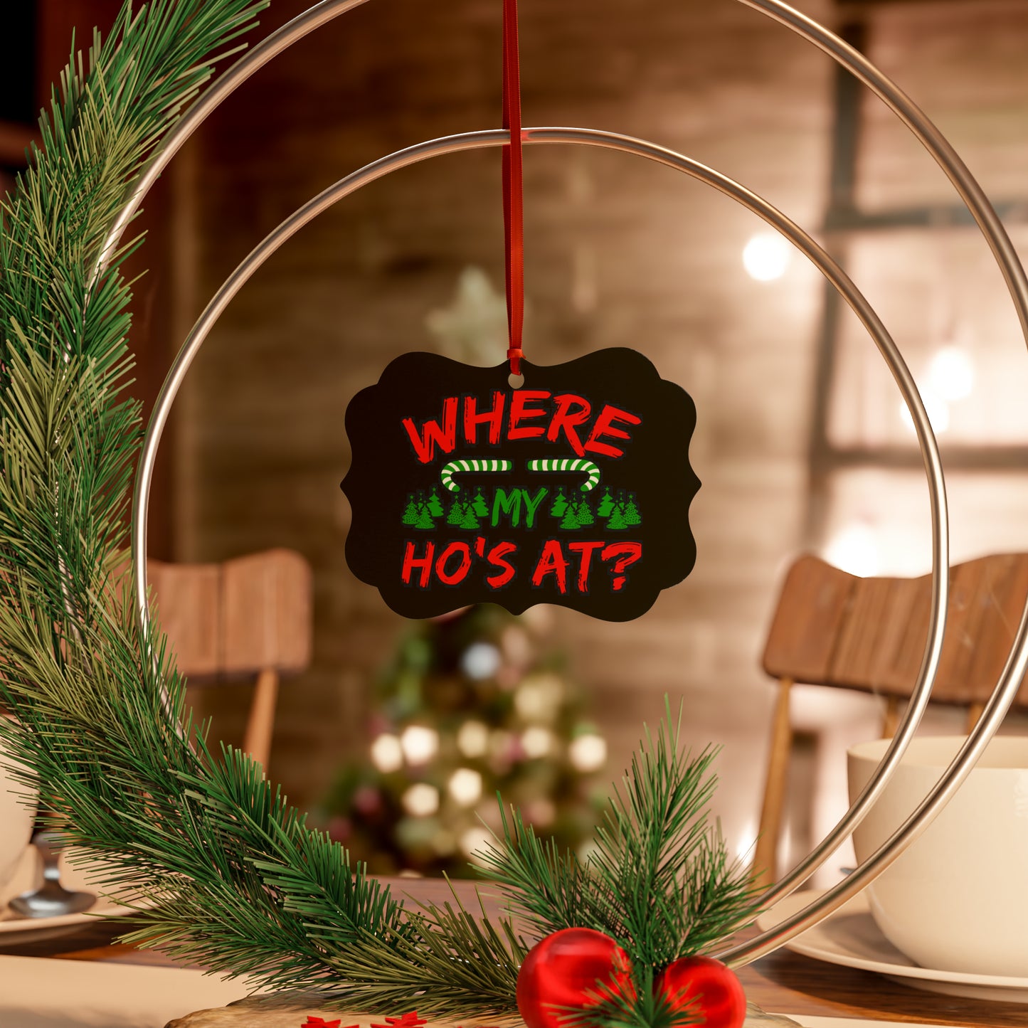 Where' My Ho At? Aluminum Ornaments (1pc, 5pcs, 10pcs, 20pcs)