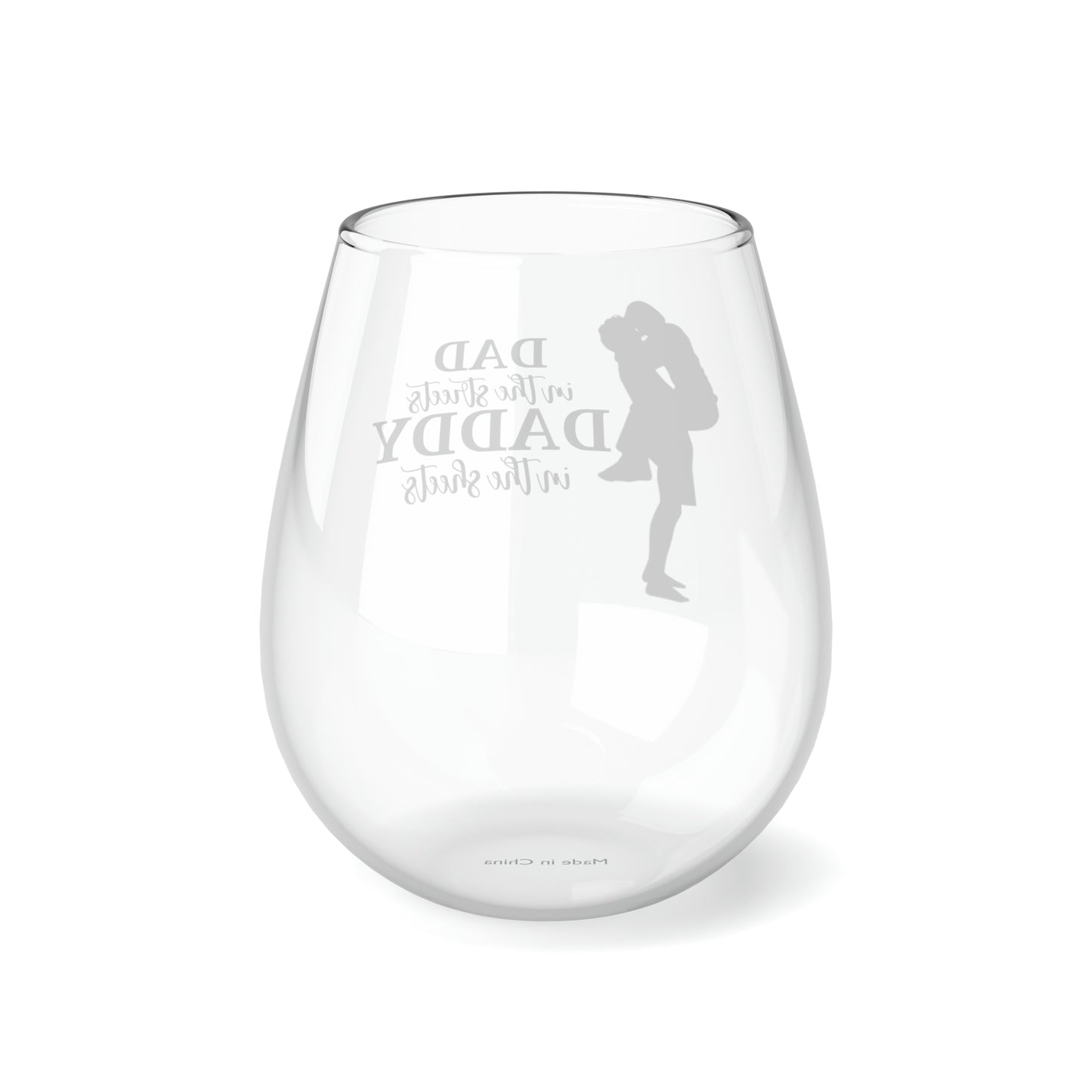 DADDY in the Sheets Stemless Wine Glass, 11.75oz