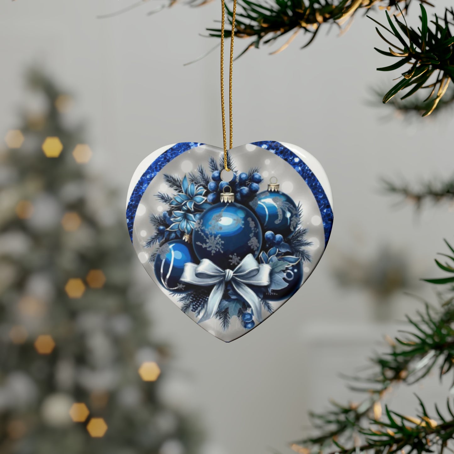 Blue Ceramic Ornaments (1pcs, 5pcs, 10pcs, 20pcs)