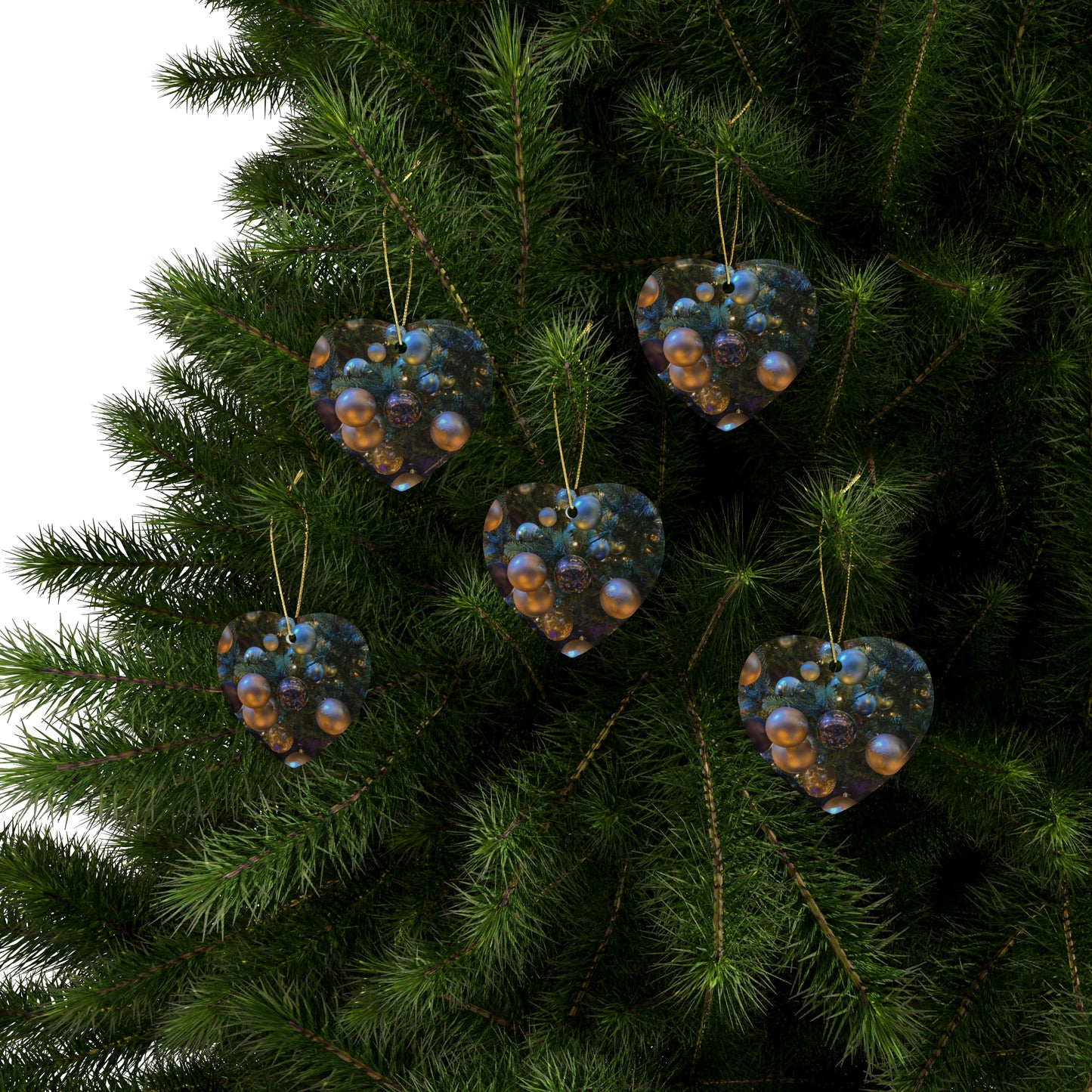 Christmas Balls Ceramic Ornaments (1pcs, 5pcs, 10pcs, 20pcs)