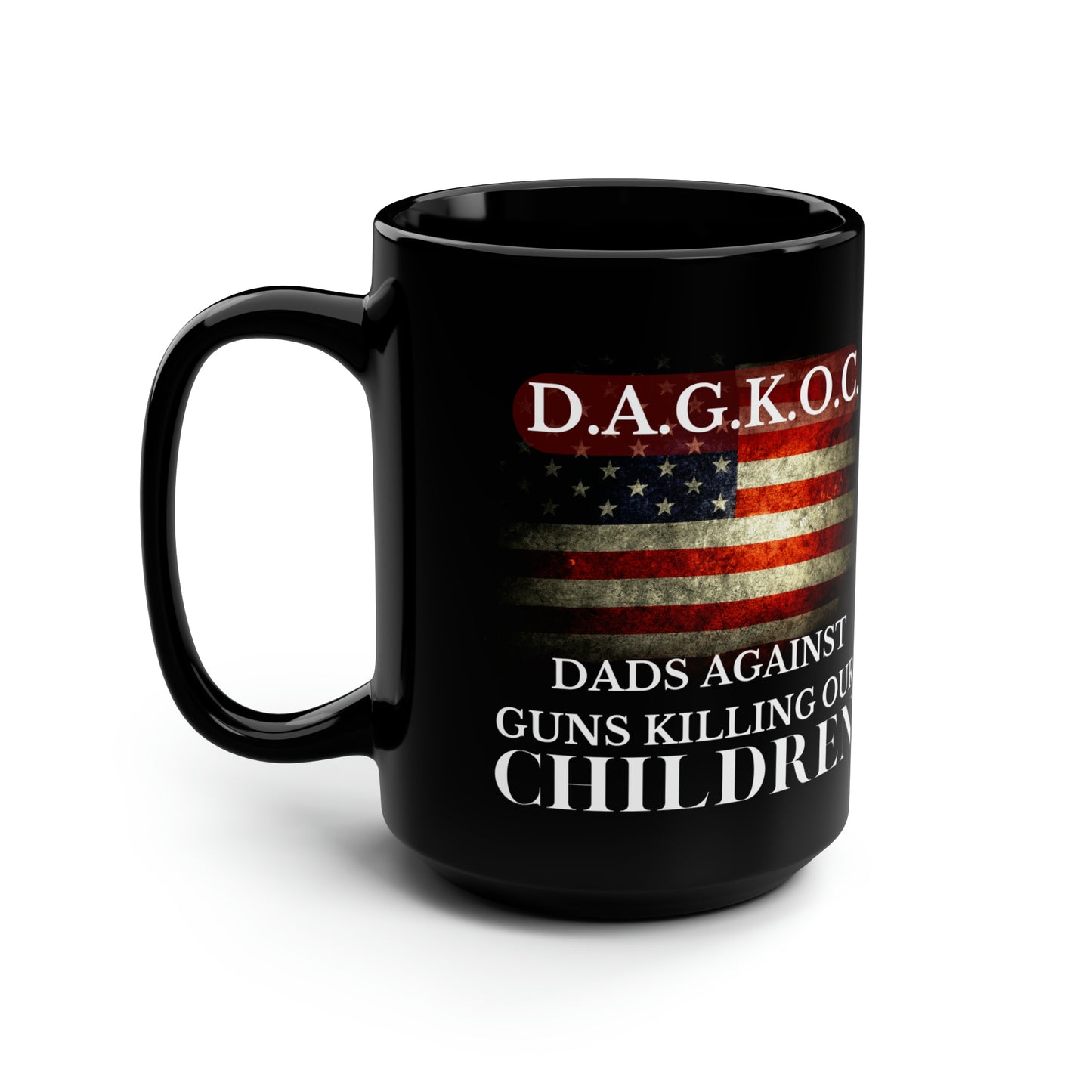 D.A.G.K.O.C. Black Mug, 15oz