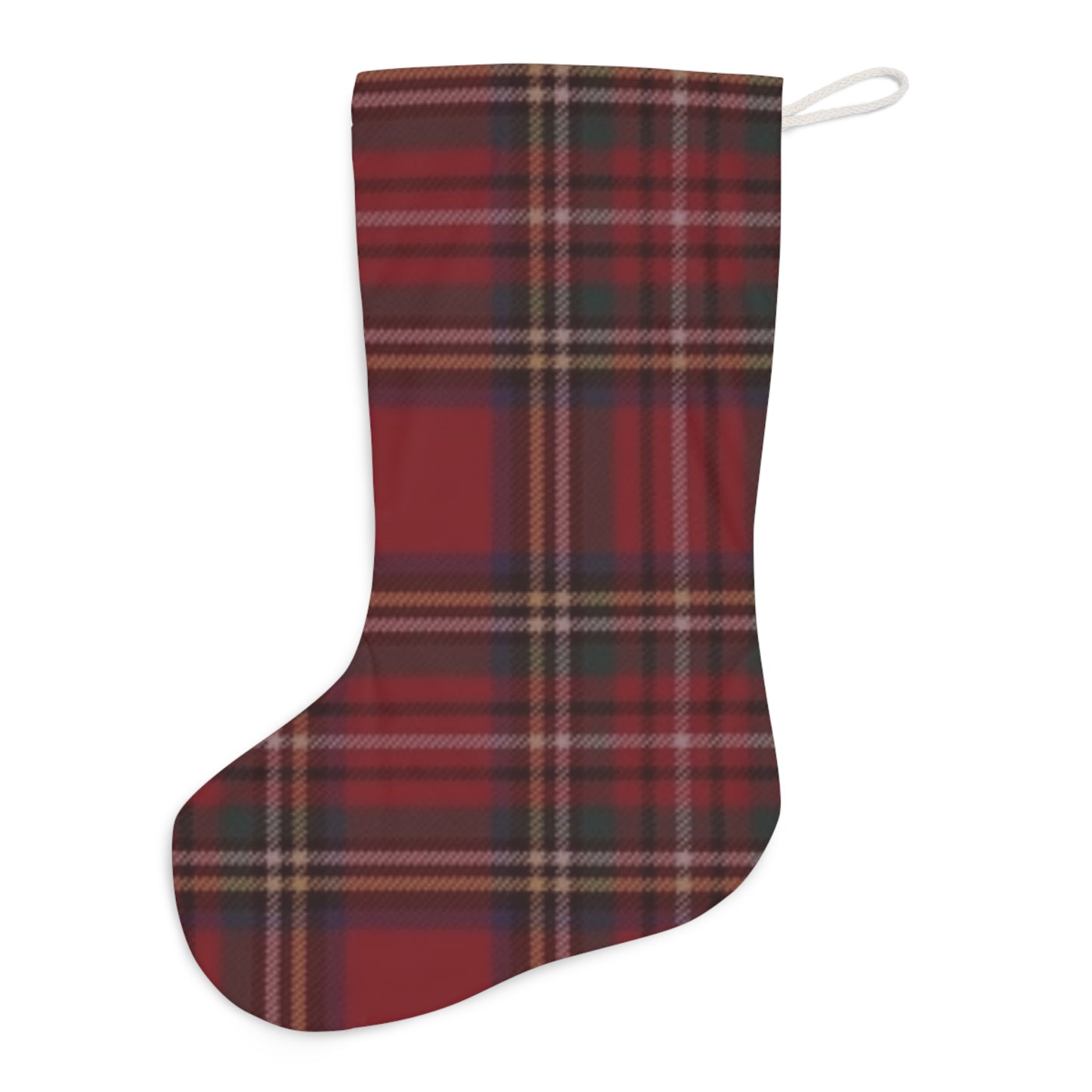 Red Plaid Santa Stocking