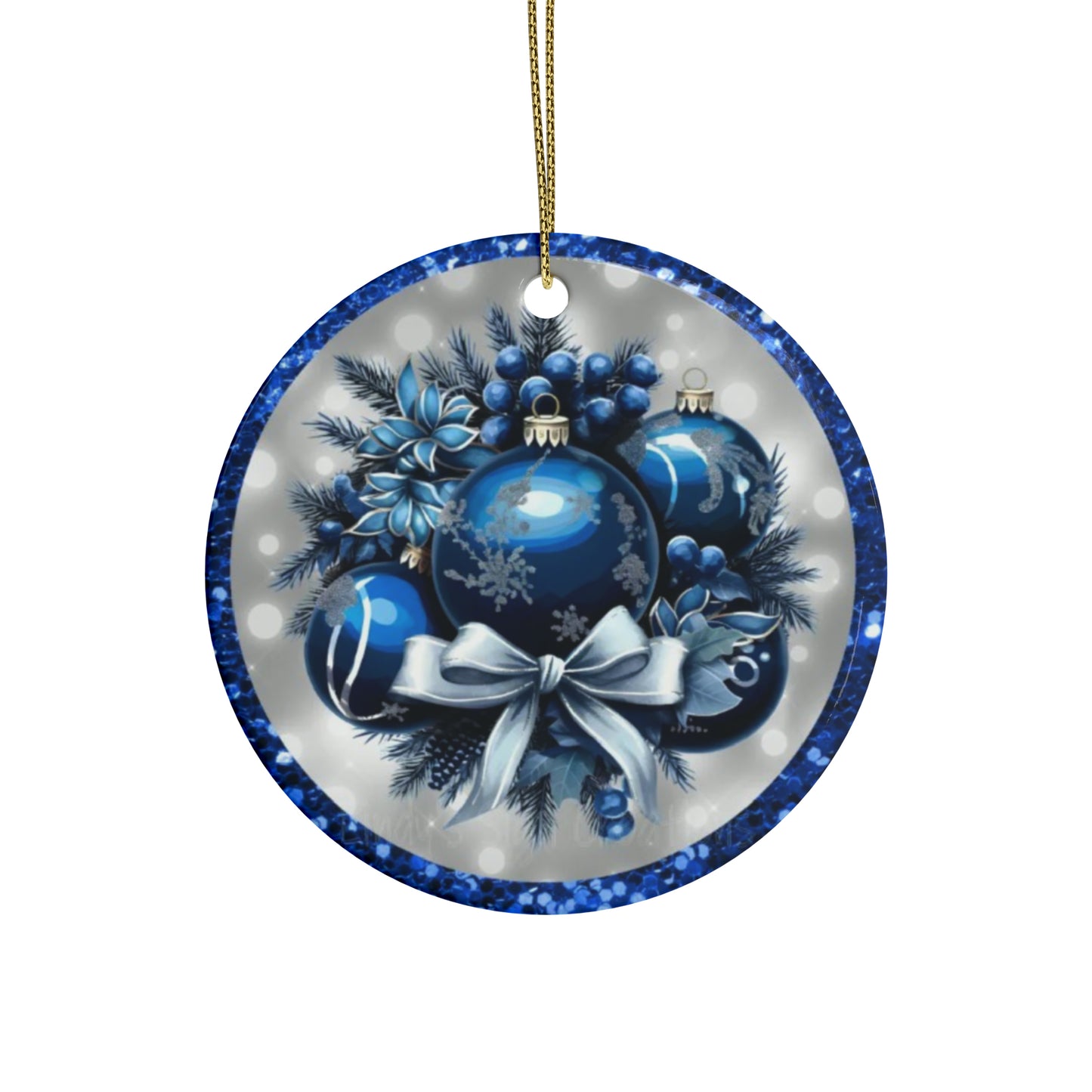 Blue Ceramic Ornaments (1pcs, 5pcs, 10pcs, 20pcs)