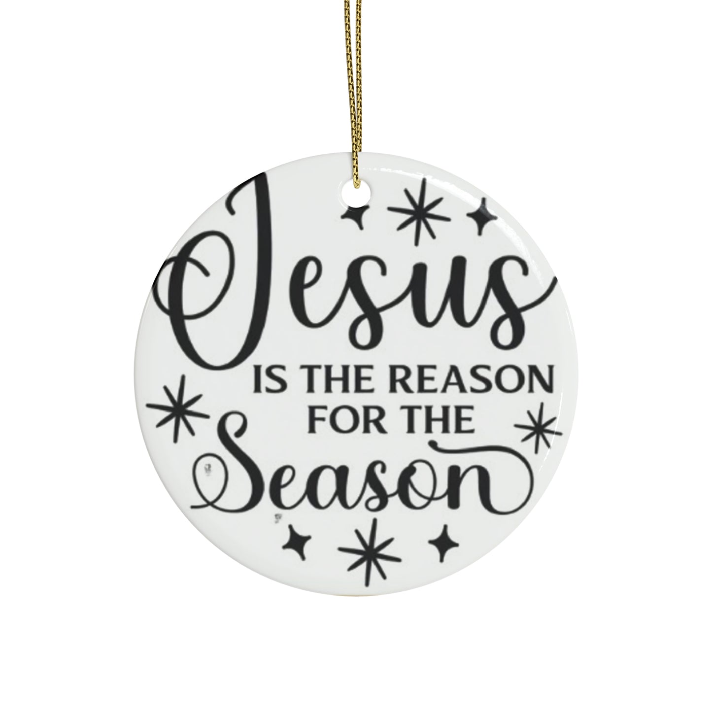 Jesus Is The Reason Ceramic Ornaments (1pcs, 5pcs, 10pcs, 20pcs)