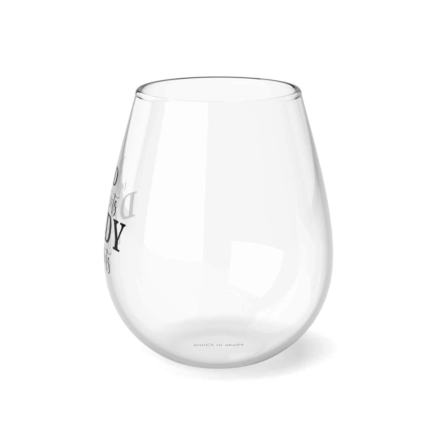 DAD in the Streets Stemless Wine Glass, 11.75oz