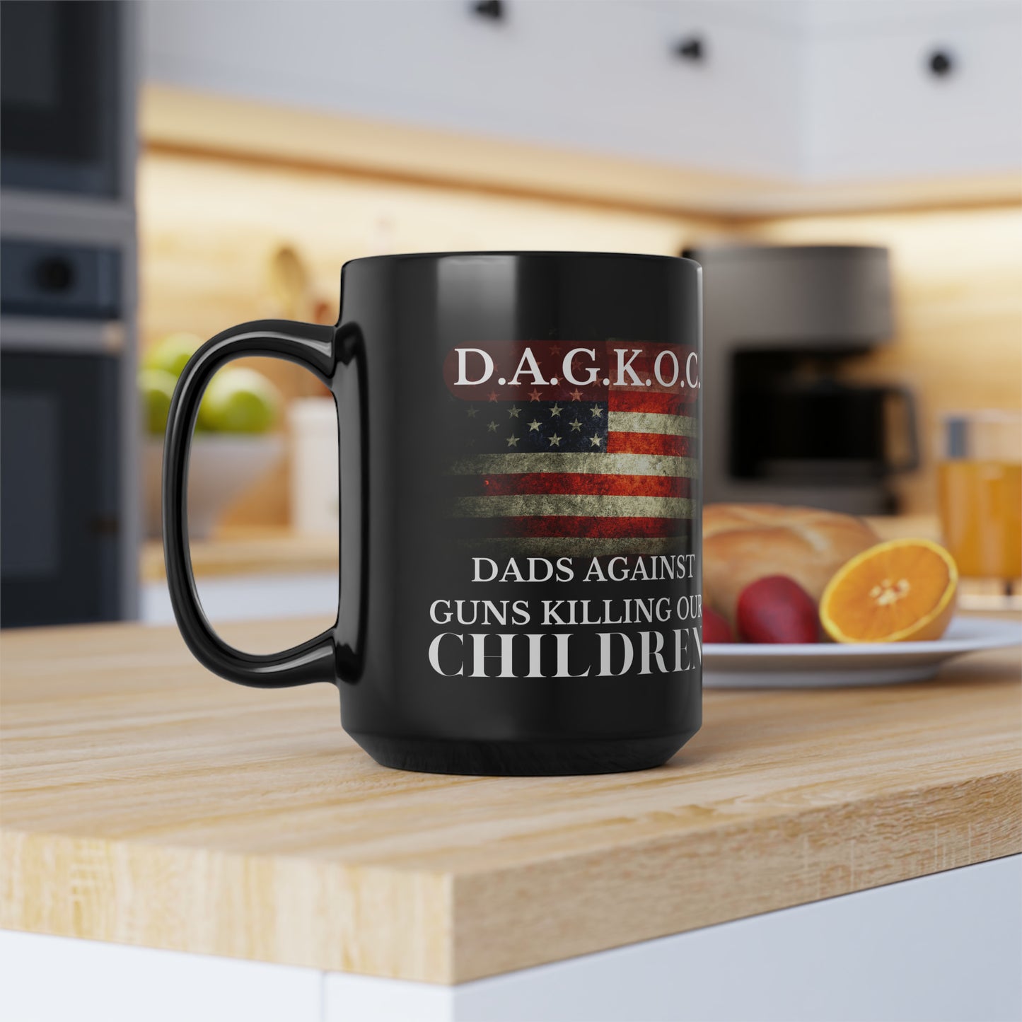 D.A.G.K.O.C. Black Mug, 15oz