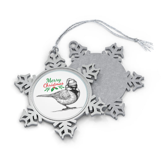 Northern Cardinal (1) Pewter Snowflake Ornament