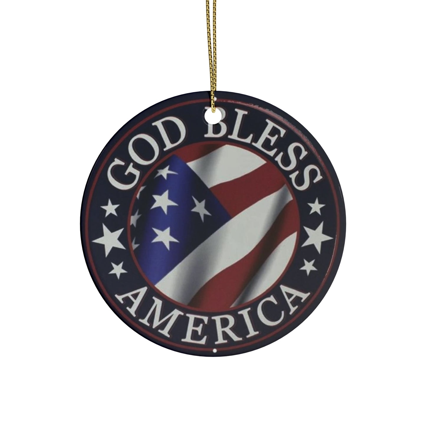 God Bless America RWB Ceramic Ornaments (1pcs, 5pcs, 10pcs, 20pcs)