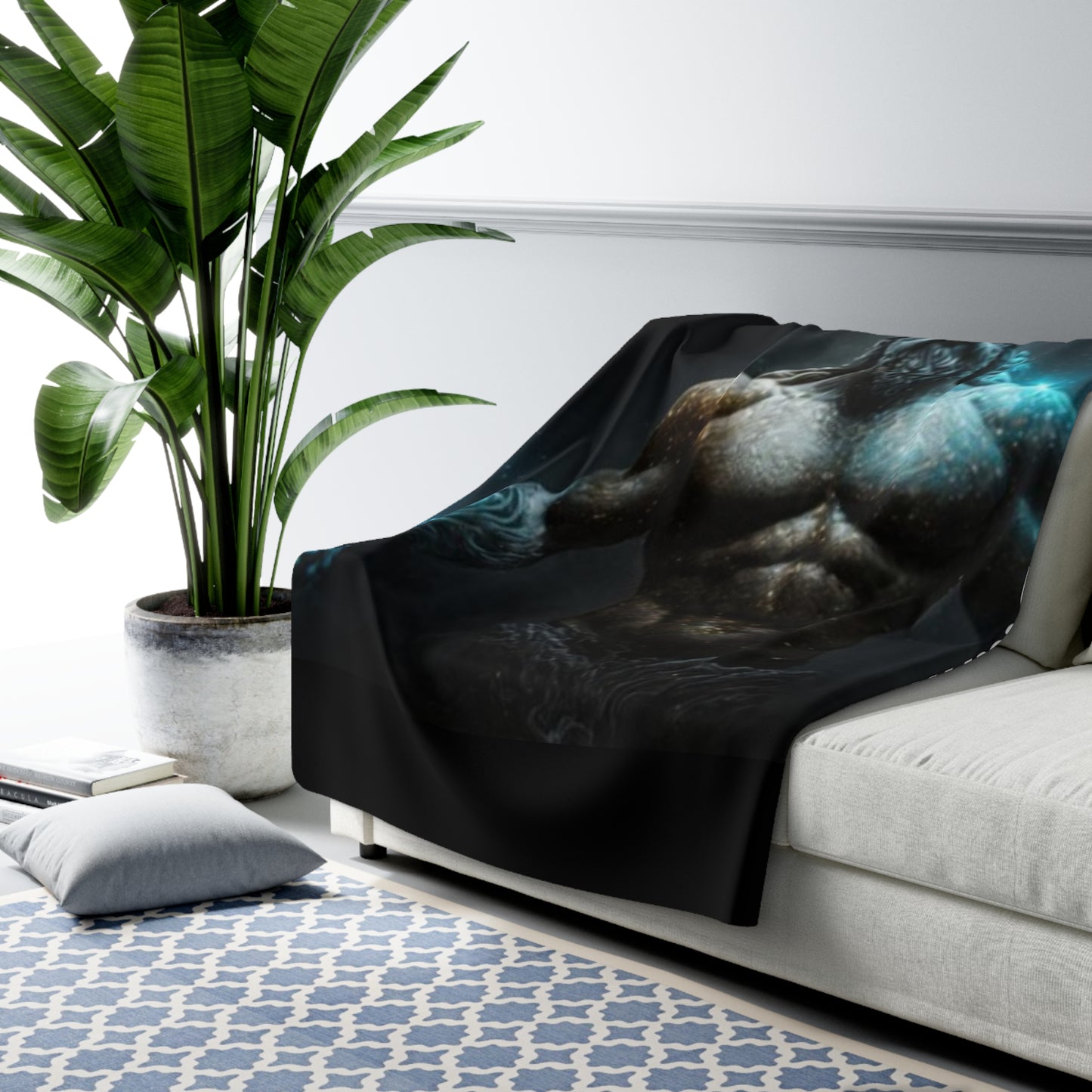 The Hunk Sherpa Fleece Blanket (H)