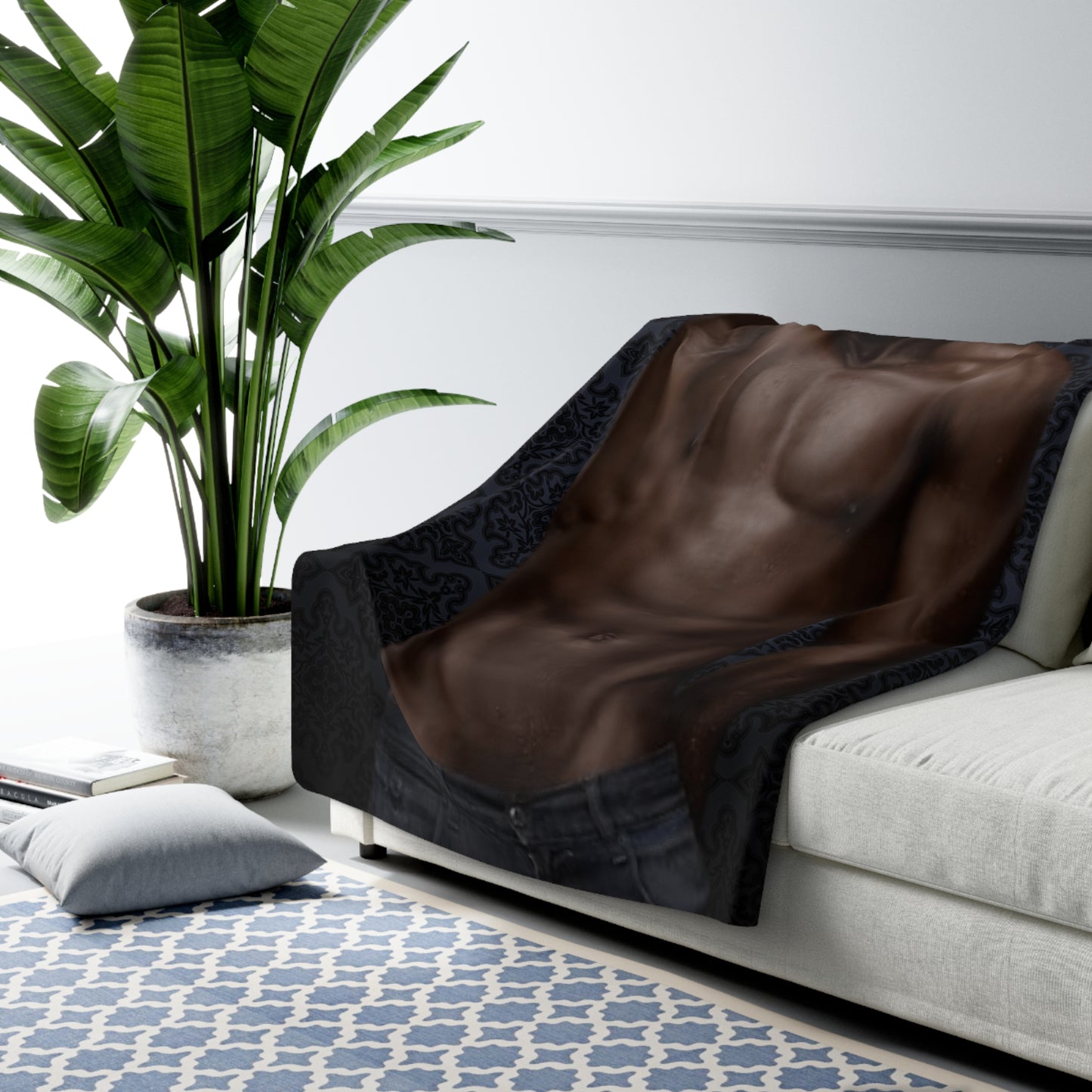 The Hunk Sherpa Fleece Blanket (A-9)