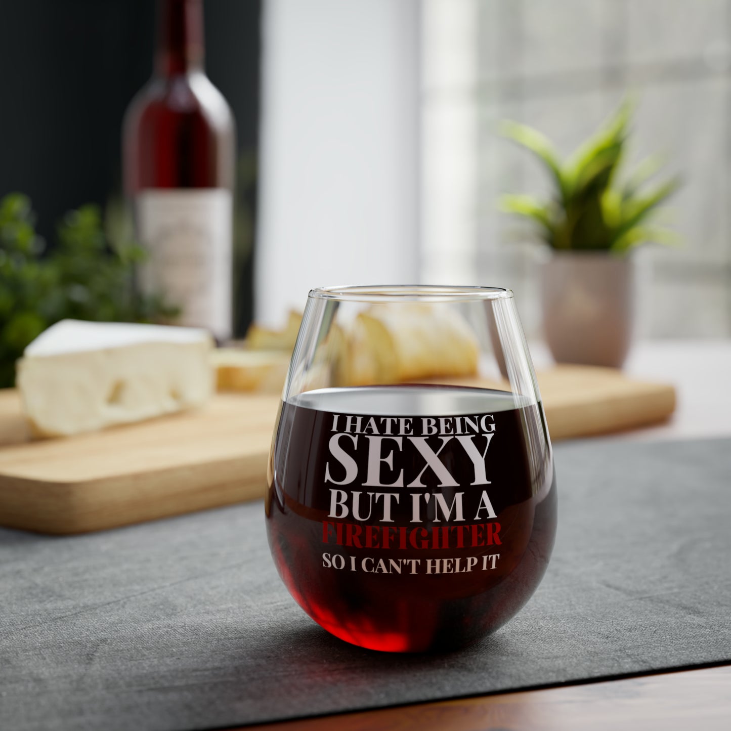 I Hate Being Sexy Stemless Wine Glass, 11.75oz