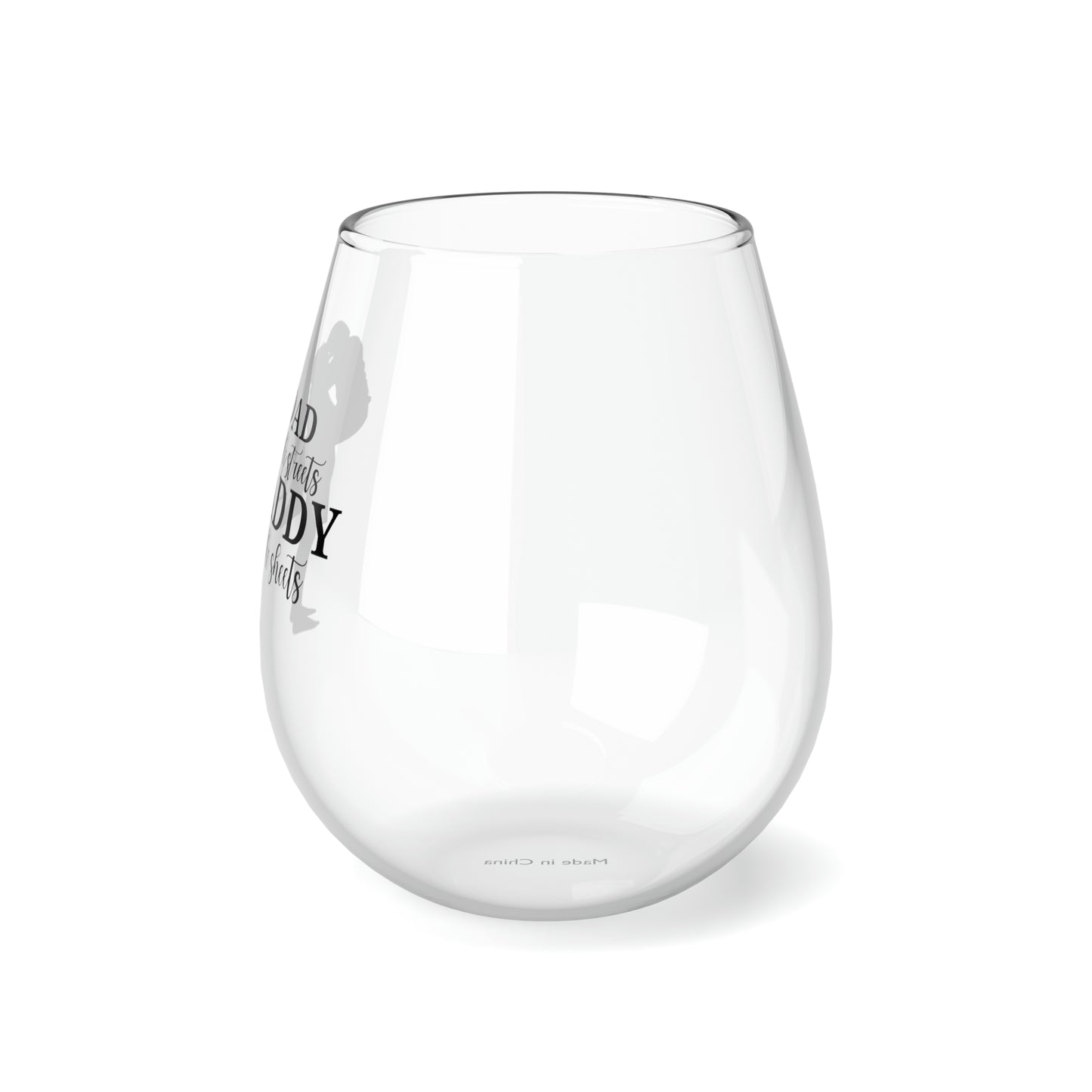 DADDY in the Sheets Stemless Wine Glass, 11.75oz