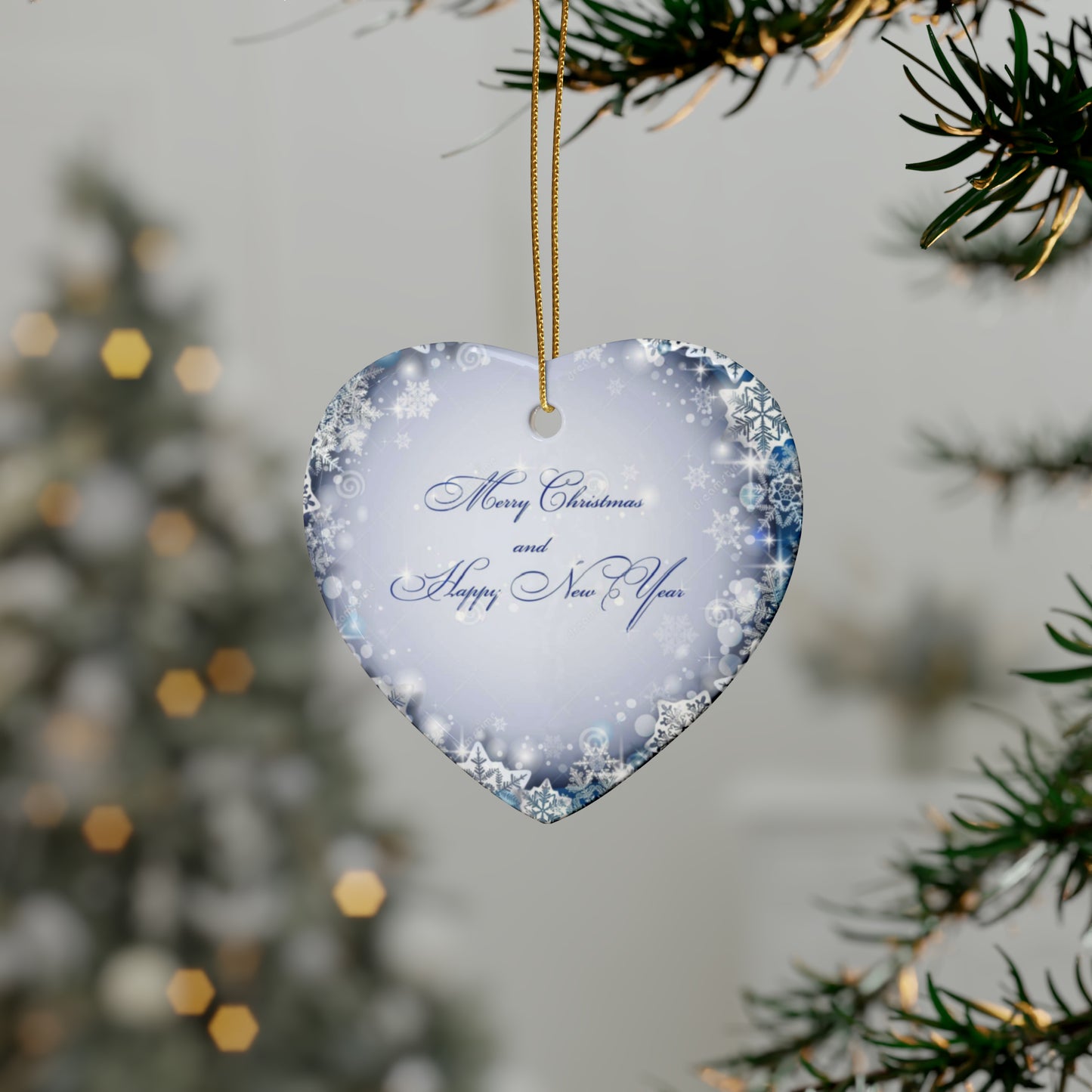 Sky Blue Christmas Ceramic Ornaments (1pcs, 5pcs, 10pcs, 20pcs)