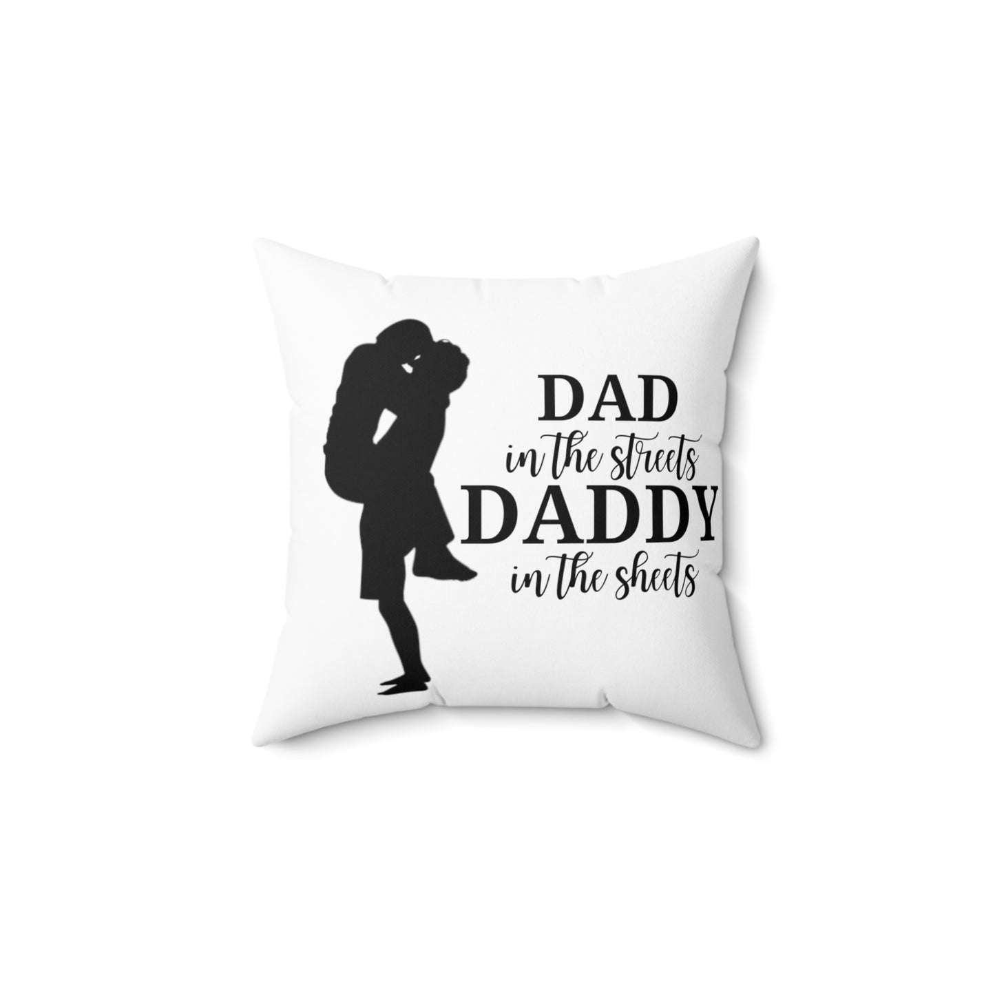 DAD in Streets Spun Polyester Square Pillow