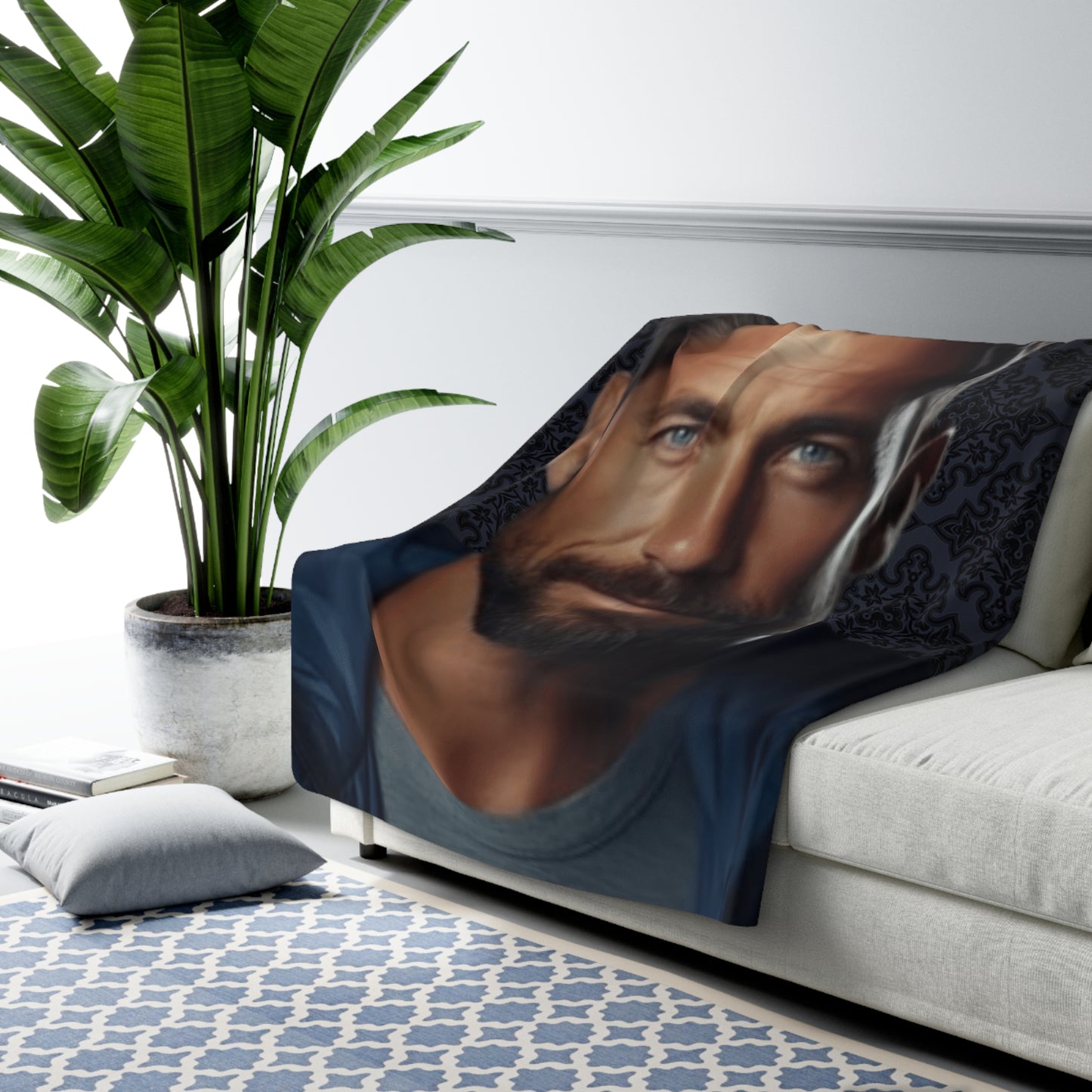 The Hunk Sherpa Fleece Blanket (A-8)