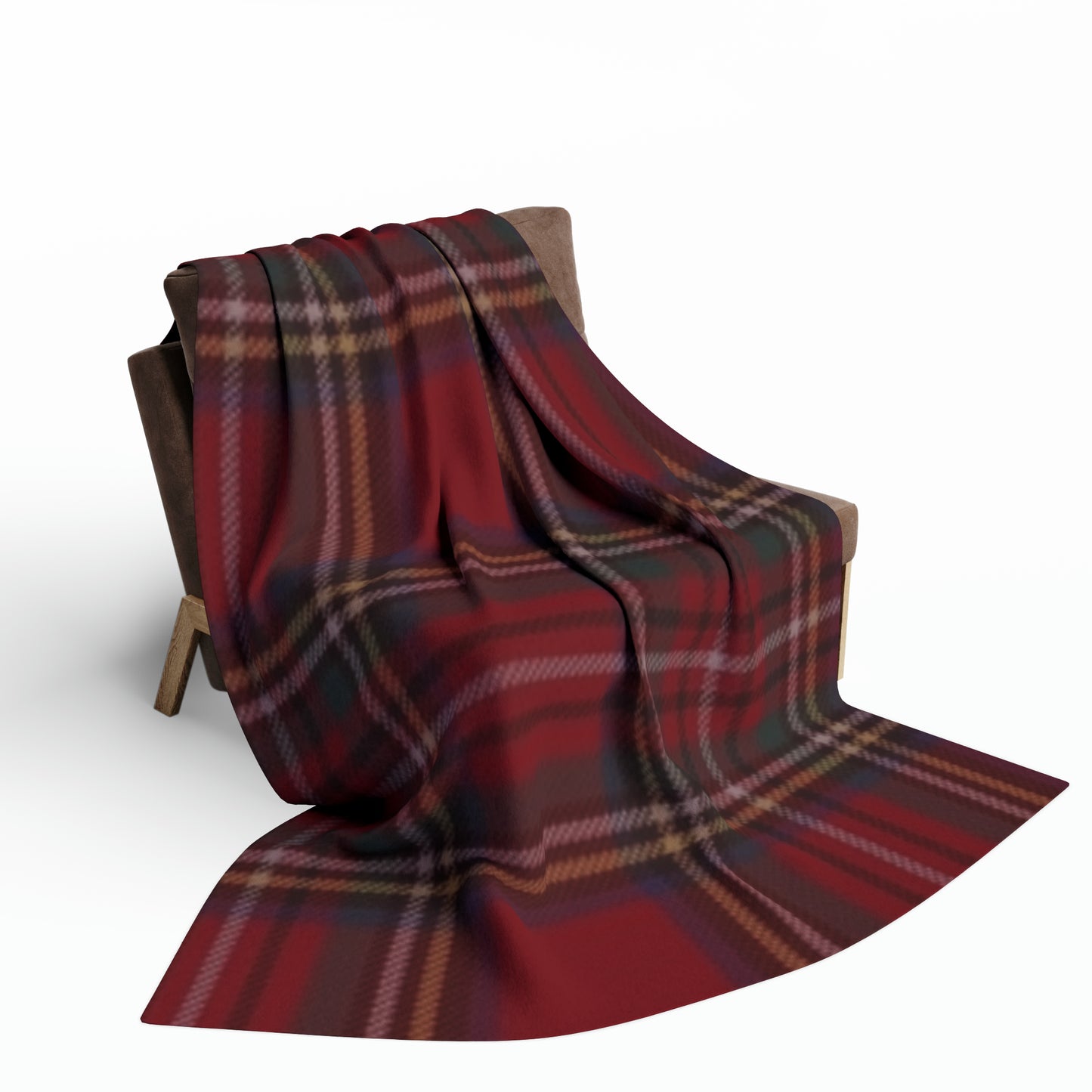 Red Plaid Arctic Fleece Blanket