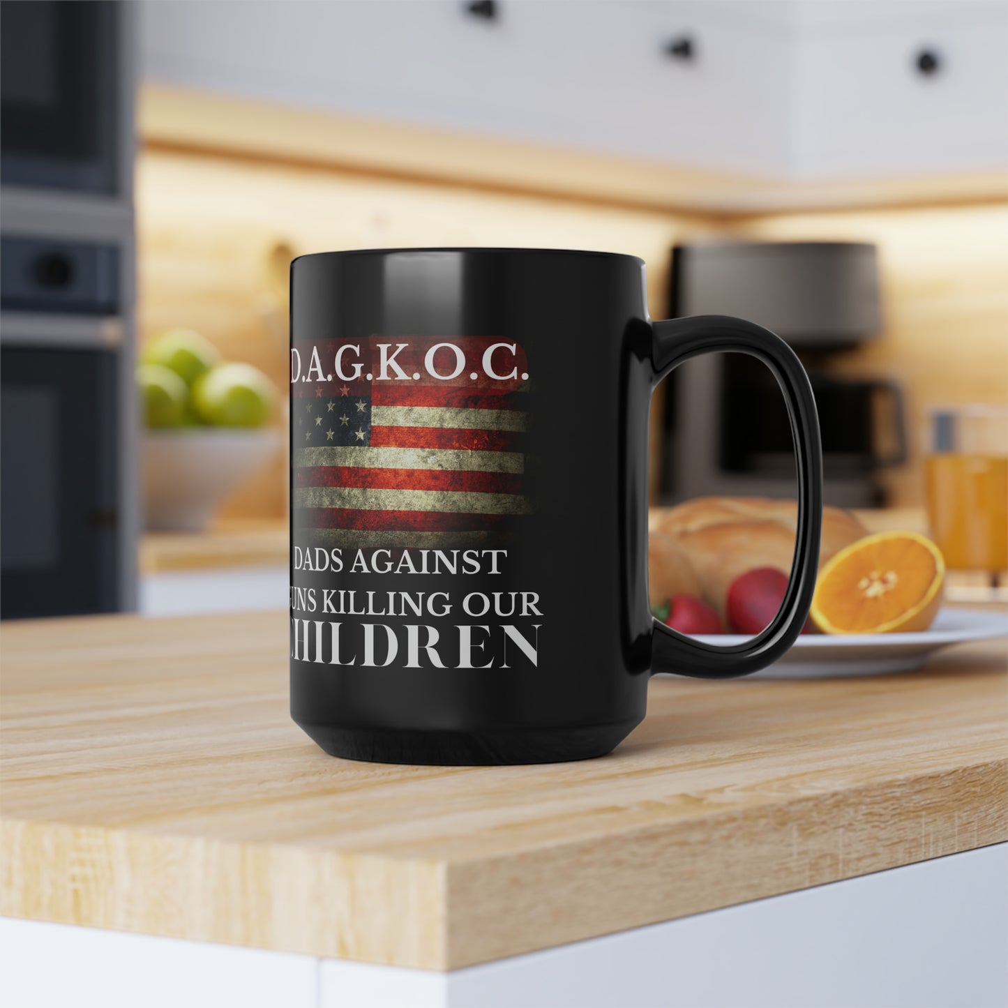 D.A.G.K.O.C. Black Mug, 15oz