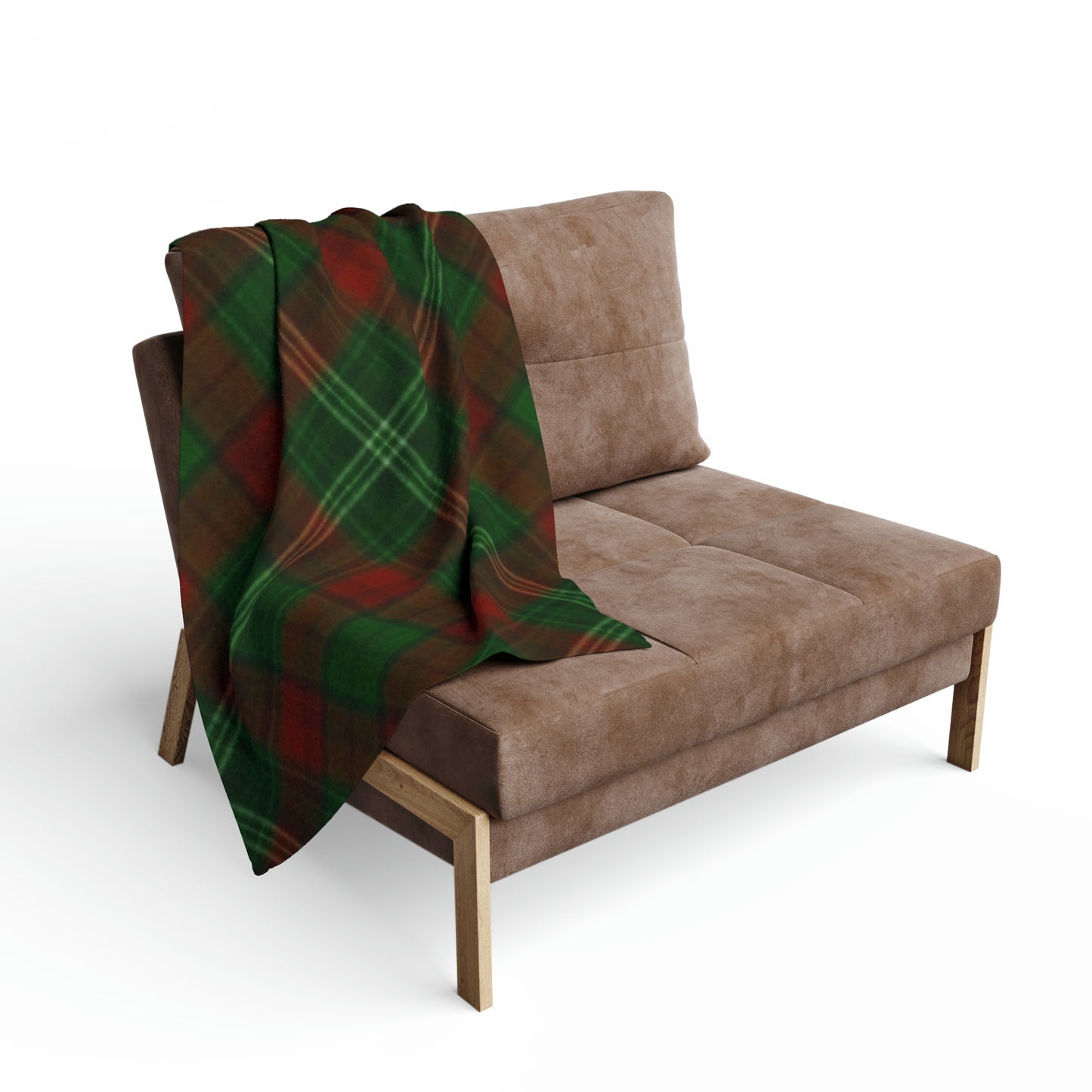 Green Plaid Arctic Fleece Blanket