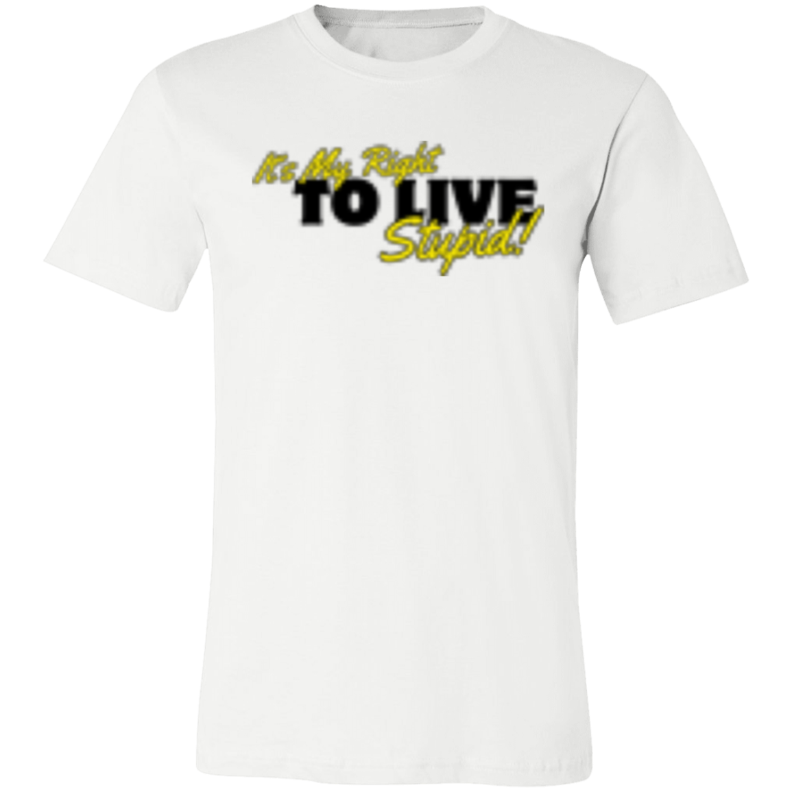 It's my right to Live Black (1) 3001C Unisex Jersey Short-Sleeve T-Shirt