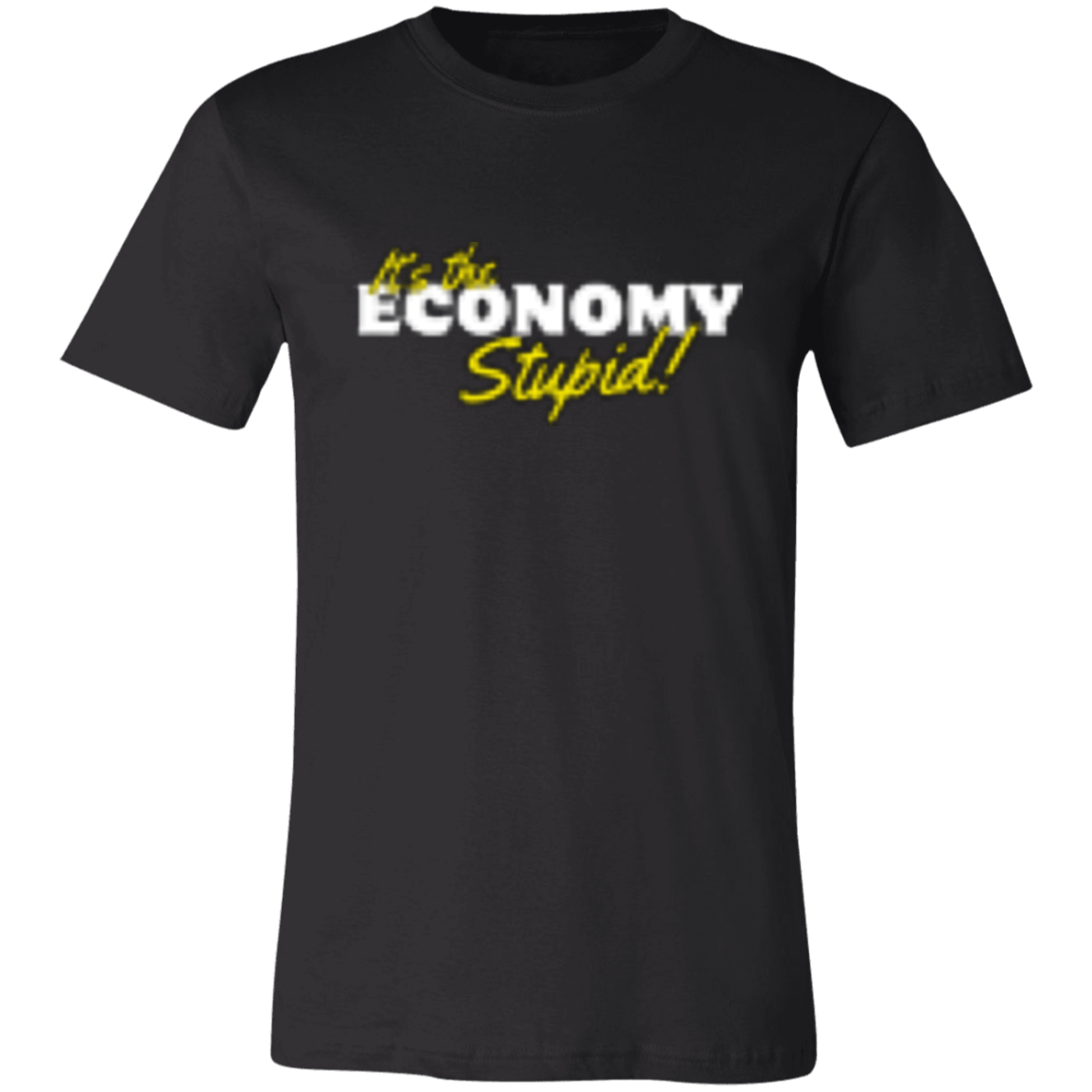 It's the Economy White 3001C Unisex Jersey Short-Sleeve T-Shirt