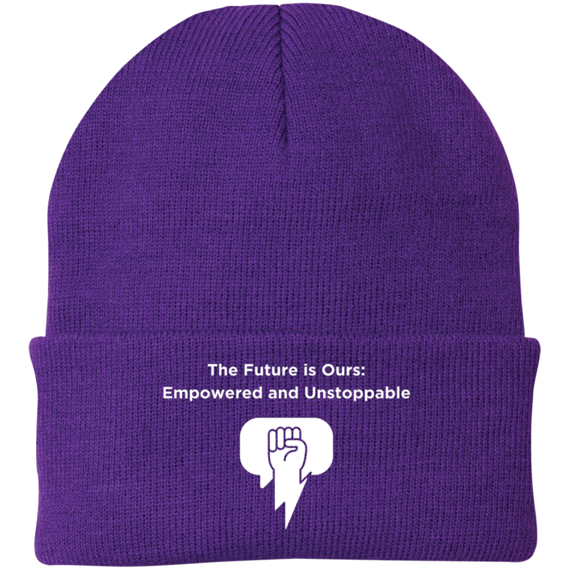 The Future Is Ours Embroidered Knit Cap