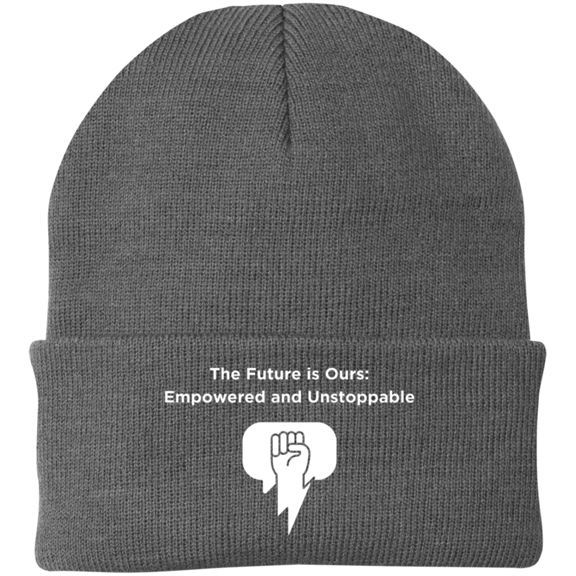 The Future Is Ours Embroidered Knit Cap